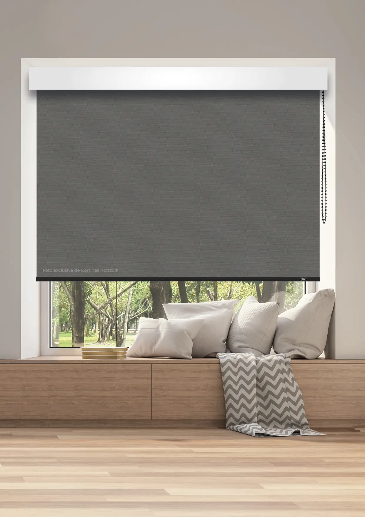 CORTINA ROLLER BLACKOUT BK06 - GRIS MARENGO 2019 DELUX