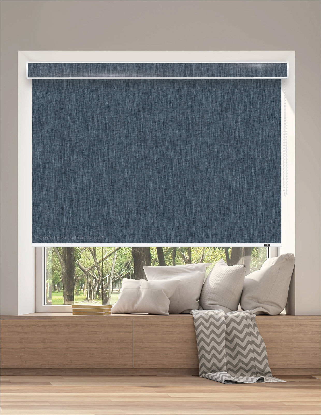 ROLLER BLACKOUT BK31 - AZUL OSCUROS JASPEADO PREMIUM