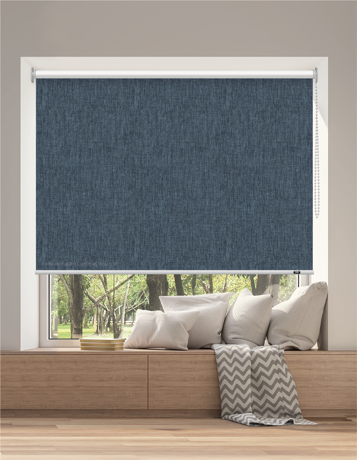 ROLLER BLACKOUT BK31 - AZUL OSCUROS JASPEADO PREMIUM