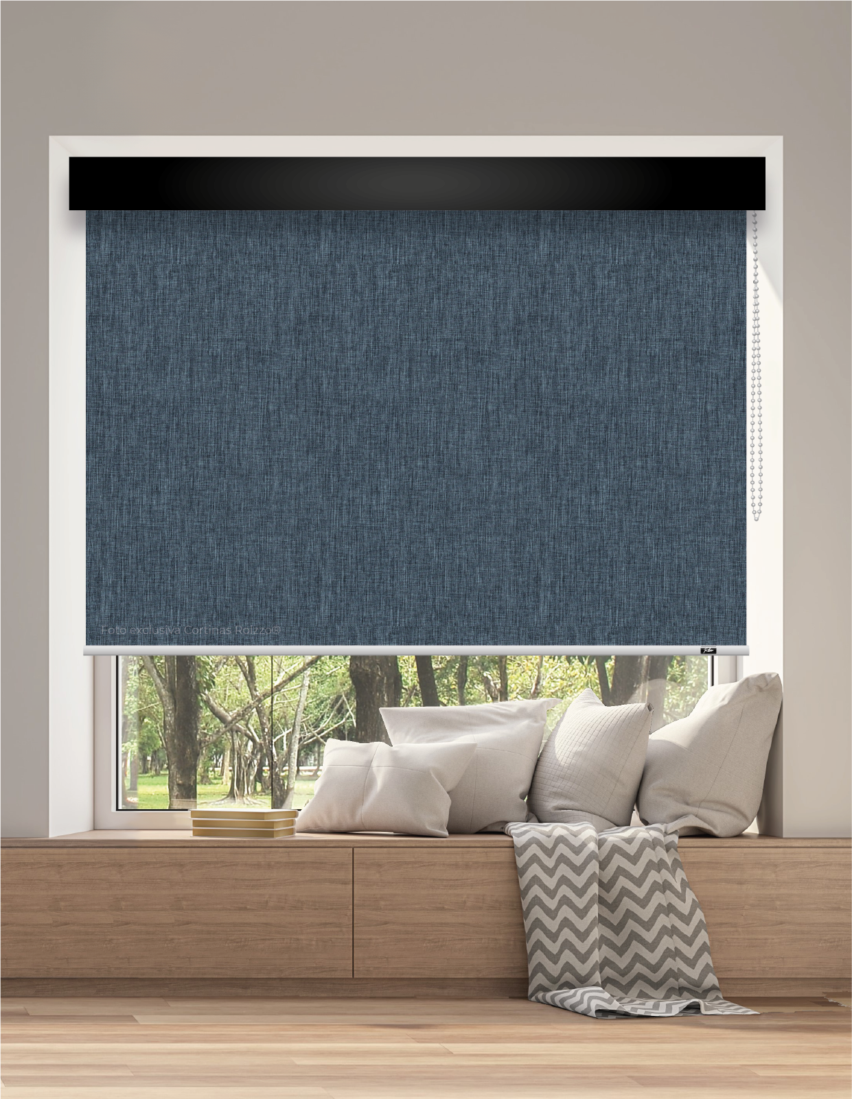 ROLLER BLACKOUT BK31 - AZUL OSCUROS JASPEADO PREMIUM