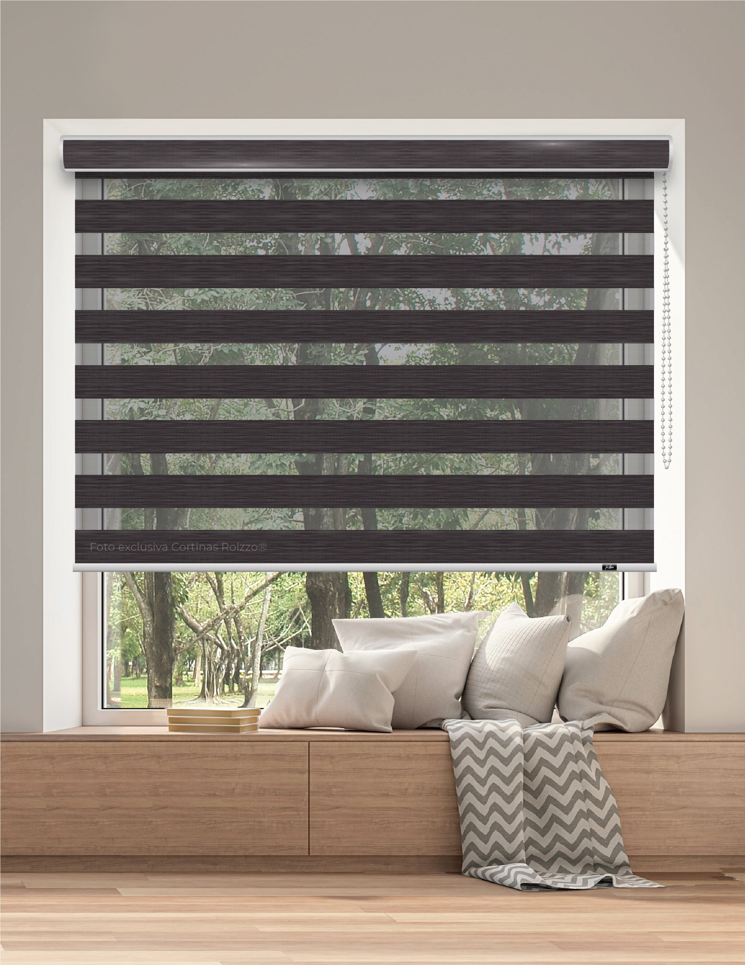 ROLLER DÚO BLACKOUT DU 29 - LUXOR GRIS OSCUROS PREMIUM