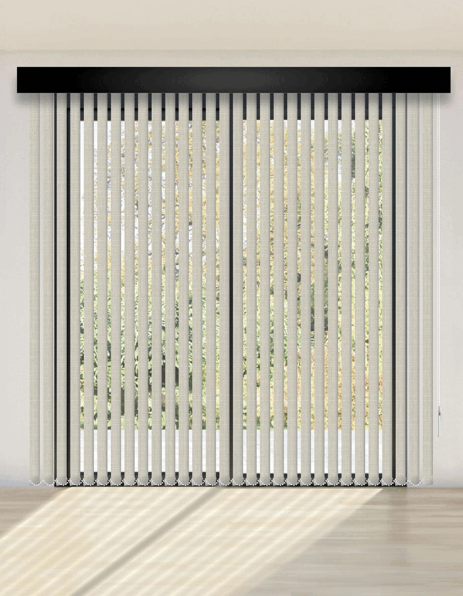 CORTINA VERTICAL BLACKOUT BK09 - RÚSTICO LINO EXCLUSIVA