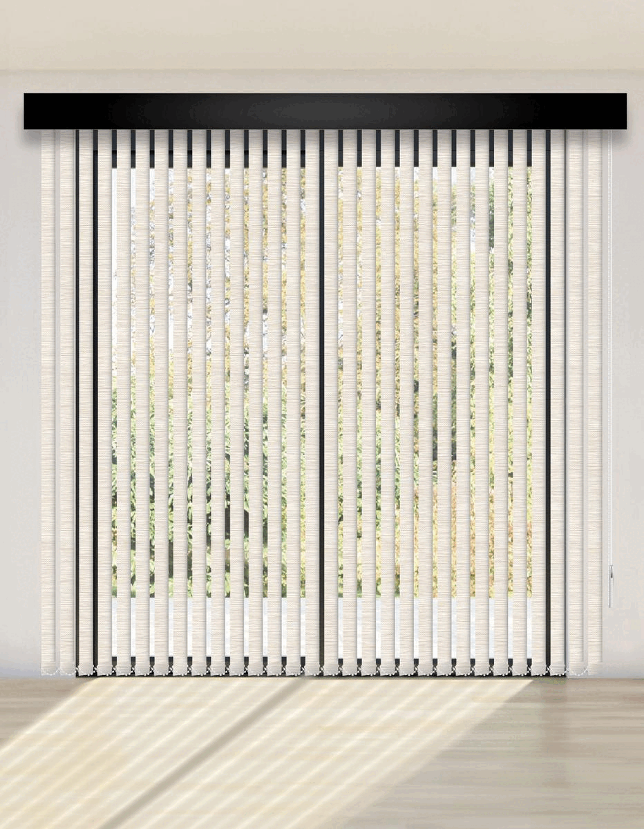 CORTINA VERTICAL BLACKOUT BK18 - IVORY DELUX