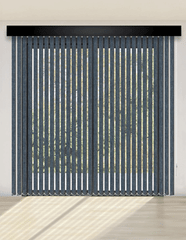 CORTINA VERTICAL BLACKOUT BK31 - AZUL OSCURO JASPEADO PREMIUM