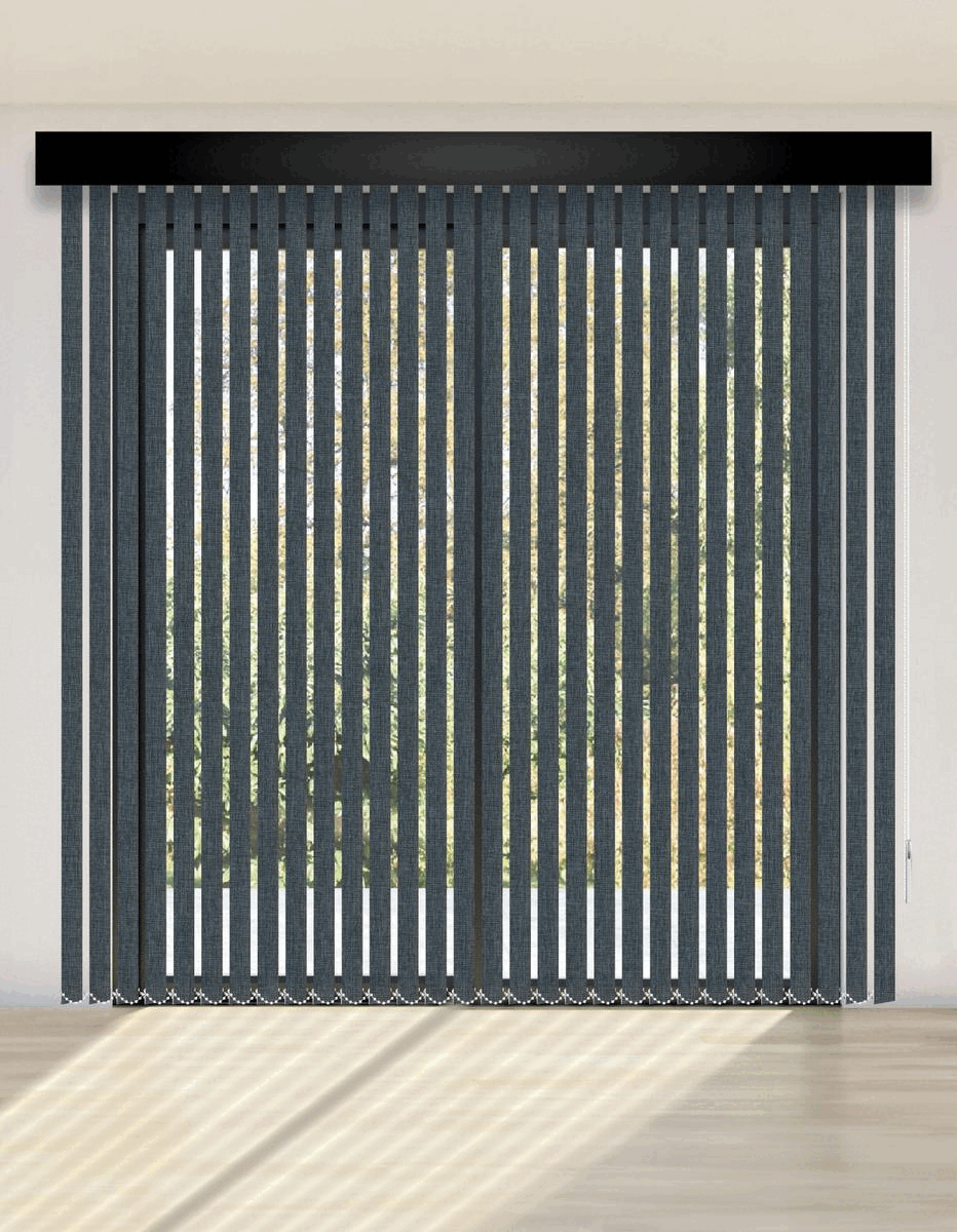 CORTINA VERTICAL BLACKOUT BK43 - STONES BLUE PREMIUM
