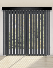 CORTINA VERTICAL BLACKOUT BK56 - BISON OSCURO DELUX