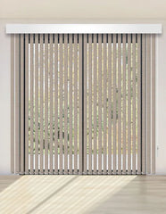 CORTINA VERTICAL BLACKOUT BK10 - RÚSTICO TOSTADO EXCLUSIVA