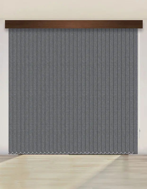 CORTINA VERTICAL BLACKOUT BK16 - RÚSTICO GRIS DELUX