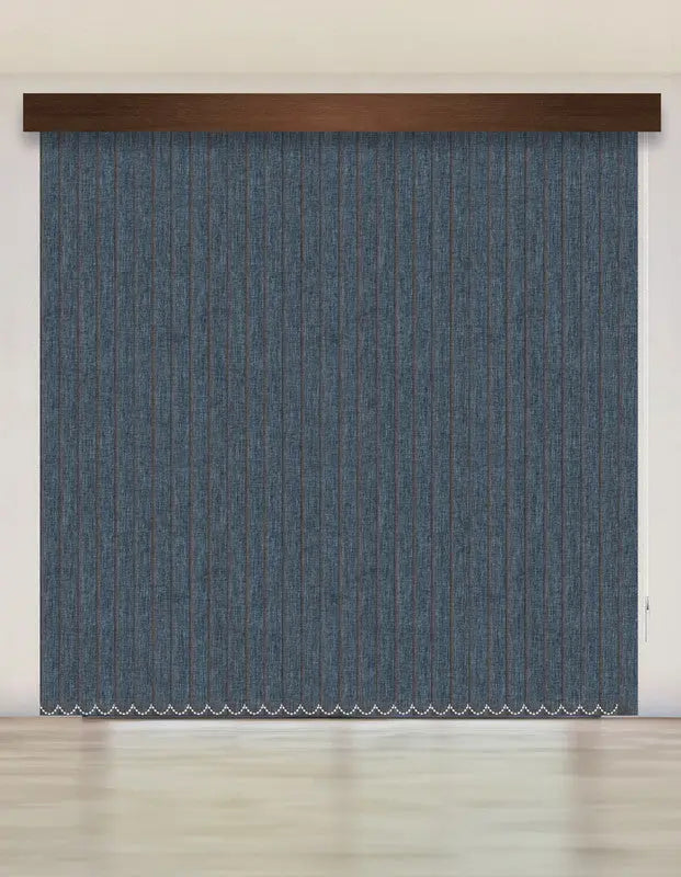 CORTINA VERTICAL BLACKOUT BK31 - AZUL OSCURO JASPEADO PREMIUM