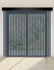 CORTINA VERTICAL BLACKOUT BK31 - AZUL OSCURO JASPEADO PREMIUM