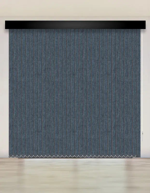 CORTINA VERTICAL BLACKOUT BK31 - AZUL OSCURO JASPEADO PREMIUM
