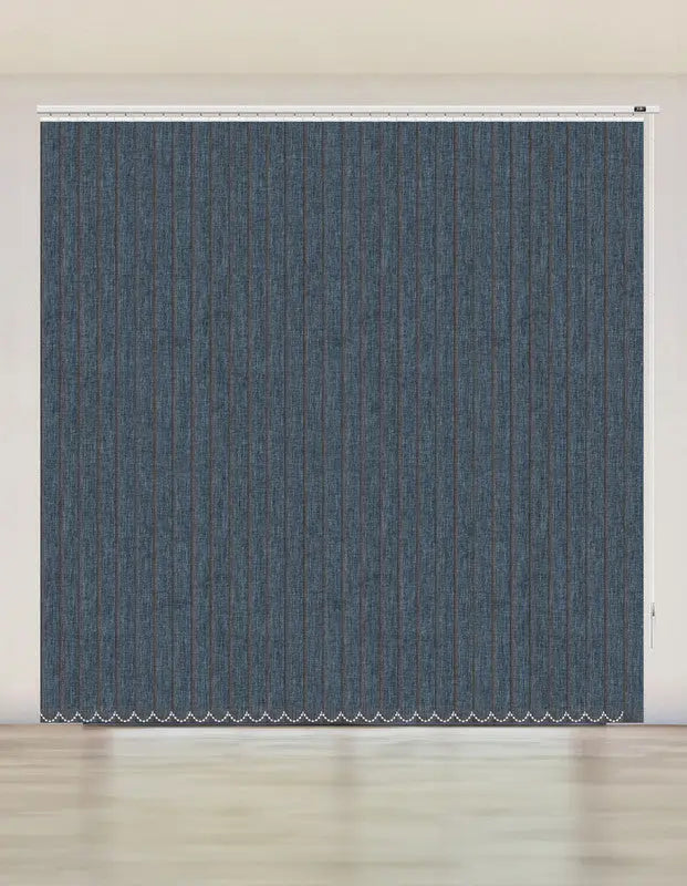 CORTINA VERTICAL BLACKOUT BK31 - AZUL OSCURO JASPEADO PREMIUM