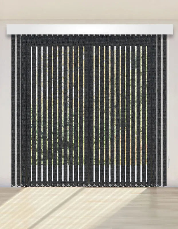 CORTINA VERTICAL BLACKOUT BK37 - GRIS OSCURO PREMIUM