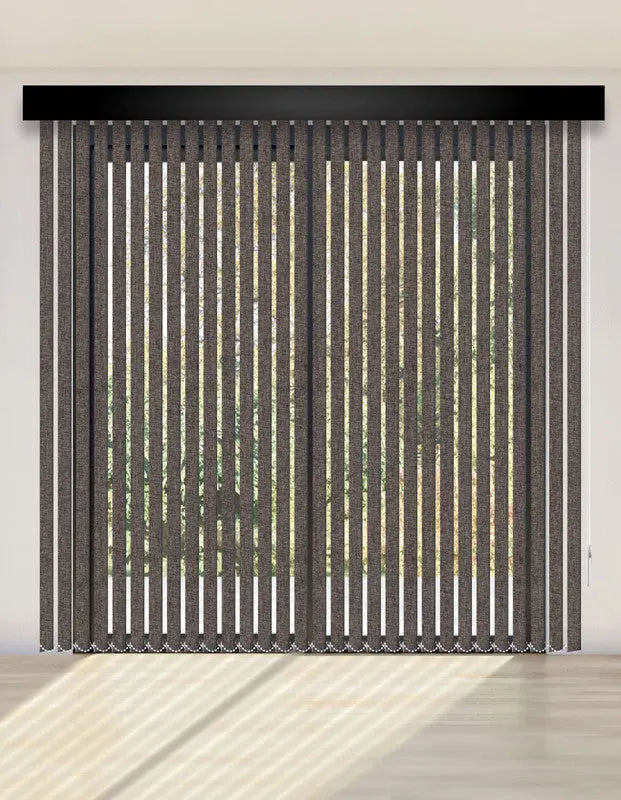 CORTINA VERTICAL BLACKOUT BK47 - LINO CAFÉ ESTÁNDAR