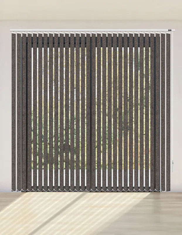 CORTINA VERTICAL BLACKOUT BK47 - LINO CAFÉ ESTÁNDAR
