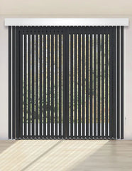 CORTINA VERTICAL BLACKOUT BK57 - GRIS TEXTURA OSCURO DELUX