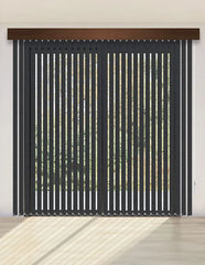 CORTINA VERTICAL BLACKOUT BK57 - GRIS TEXTURA OSCURO DELUX