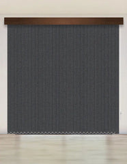 CORTINA VERTICAL BLACKOUT BK57 - GRIS TEXTURA OSCURO DELUX