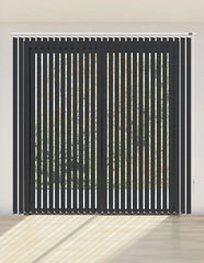 CORTINA VERTICAL BLACKOUT BK57 - GRIS TEXTURA OSCURO DELUX