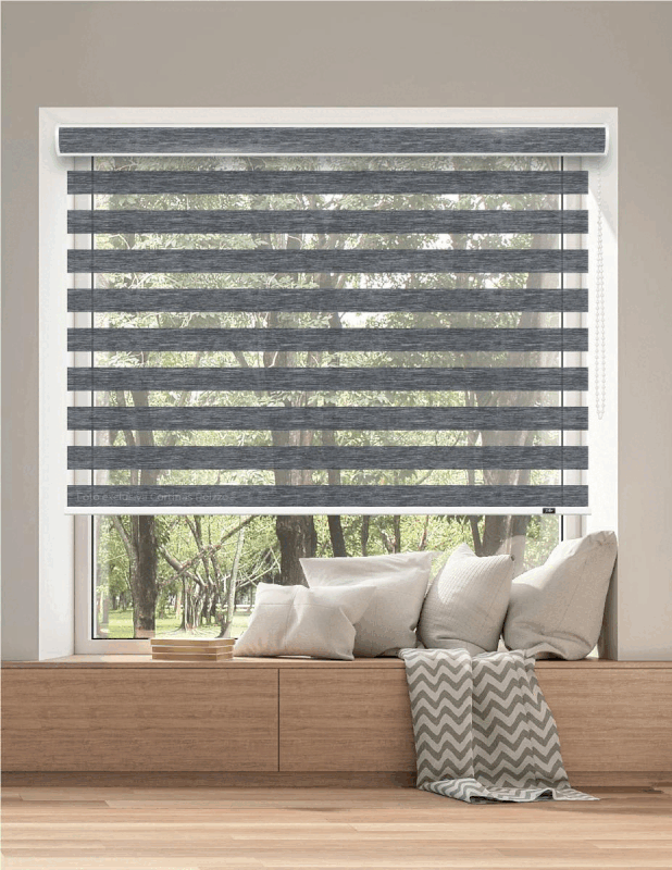 ROLLER DÚO POLIESTER DU 20 - GRIS OSC. JASPEADO PREMIUM