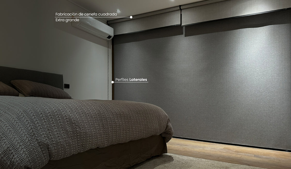Oscuridad para ventanas > 3m de ancho